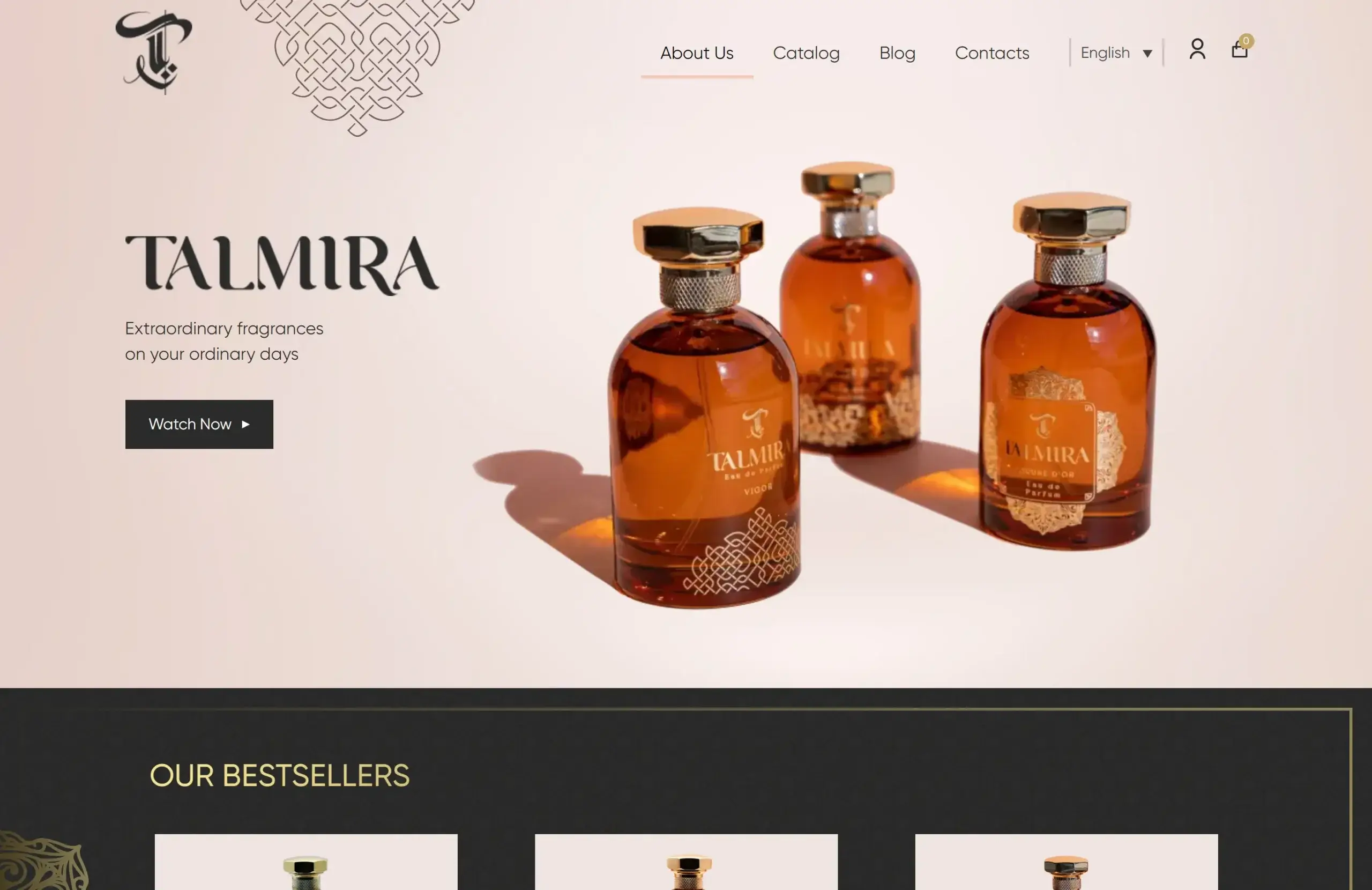 Интернет-магазин косметики Talmira 2.0 — разработка e-commerce сайта под ключ — Скриншот 1