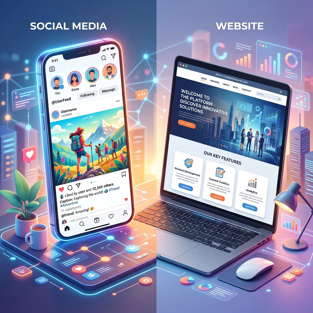 Сайт или соцсети: нужен ли сайт, если есть Instagram