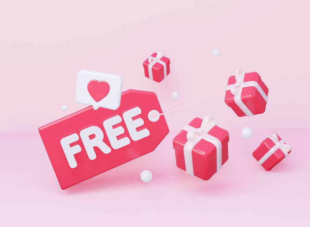 Как вывести надпись, если цена равна 0 Woocommerce? 1 a-bright-pink-price-tag-with-the-inscription-free-and-a-notification-icon-such-as-a-heart